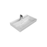 Turkuaz Cerastyle Etejer Uyumlu Lavabo Sharp 80 Cm Beyaz