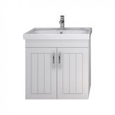 Turkuaz Frame Etajerli Lavabo 60*45 cm ve Lotus 60 Banyo Dolabı