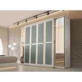 Turkuaz Mdf Yatak Odası Dolabı
