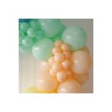 turkuaz parti 10'lu Makaron Somon Balon