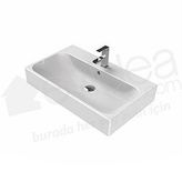 Turkuaz Pinto Etajerli 75 cm Lavabo