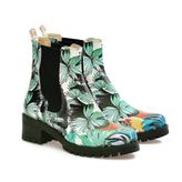 Turquoise Flowers Kısa Bot WLAS113