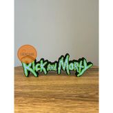TURUNCUHANE Rick and Morty Çizgi Film Logo Masaüstü Dekor Figür Hediyelik 17 Cm