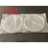 Tusem 2 Set Şeffaf Cam Menfez Kapağı