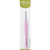 Tuva Silikon Saplı Hello Örgü Tığı, Pembe