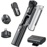 TUX Magic Al-Powered Transformable Mini Wireless Mikrofon - SKU02 - Iphone/android/pc/kamera Için - 4 Fo