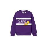 Tweety Baskılı Baskılı Mor Sweatshirt 7S10073-70633