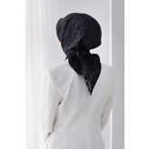 Twill İpek Eşarp SİYAH 92X92