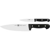 Twin Chef 2 Bıçak Set, Paslanmaz Çelik, Siyah - Gümüş