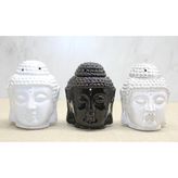 Twin Store Seramik Buda Büstü Buhurdanlık ALK4447 - (ClearEyelets)Black-RadiantOrchid