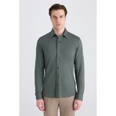 Twn Slim Fit Haki Örme Gömlek 5EC02AD04259M