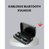 Tws A10S Bluetooth 5.0 Kulaklık Powerbank Şarj Kutulu Mini Tasarım - --