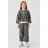 Tyess Kız Çocuk Antrasit Sweatshirt - 6 Ay