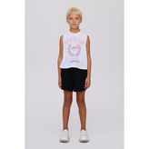 Tyess Kız Çocuk Beyaz Tshirt - 4 Yaş