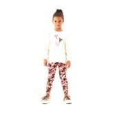 Tyess Kız Çocuk Ekru Sweatshirt