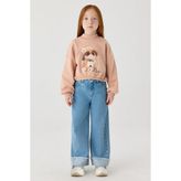 Tyess Kız Çocuk Pembe Sweatshirt - 8 Yaş