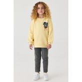 Tyess Kız Çocuk Sarı Sweatshirt - 10 Yaş
