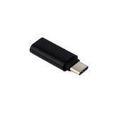 Type-C Erkek - Micro USB Dişi Şarj Kablosu Çevirici - Siyah