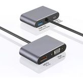 Type-C Hub Dönüştürücü Kablo HDMI VGA USB 3.0 Type-C 87W Çoklayıcı