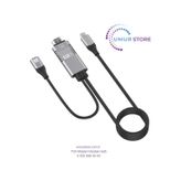 Type-C To HDMI 4K Kablo Pd 3.0 Görüntü Aktarım Kablosu