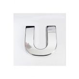 Ü Harfi 3,75 Cm Krom Yapışkanlı