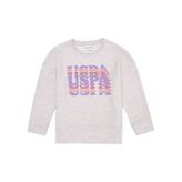 U.S. Polo Assn. 50253326-VR156 Bej Melanj Kız Çocuk Sweatshirt