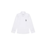U.S. Polo Assn. 50266085-VR013 Erkek Çocuk Beyaz Basic Gömlek