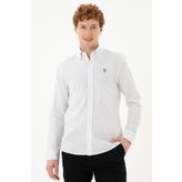 U.S. Polo Assn. 50288673-VR013 Beyaz Erkek Gömlek