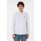 U.S. Polo Assn. 50296777-VR013 Beyaz Uzun Kollu Basic Erkek Gömlek