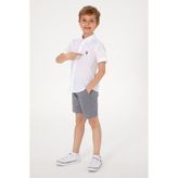 U.S. Polo Assn. 50306567-VR013 Beyaz Kısa Kollu Erkek Çocuk Gömlek