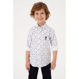 U.S. Polo Assn. 50316682-VR013 Beyaz Erkek Çocuk Gömlek