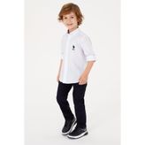 U.S. Polo Assn. 50316701-VR013 Beyaz Erkek Çocuk Gömlek