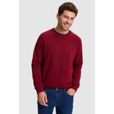U.S. Polo Assn. Erkek Bordo Basic Sweatshirt 50329441-VR014