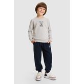 U.S. Polo Assn. Erkek Çocuk Gri Pijama Takımı 50334089-VR024 - 6 - 7 Yaş