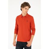 U.S. Polo Assn. Erkek Kiremit Basic Sweatshirt 50289051-VR031