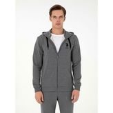 U.S. Polo Assn. G081SZ082-000-1926835 Antrasit Melanj Erkek Sweatshirt