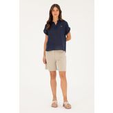 U.S. Polo Assn. Kadın Açık Haki Şort (Örme) 50282741-VR183