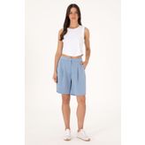 U.S. Polo Assn. Kadın Mavi Örme Şort 50299870-VR036