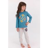 U.S. Polo Assn. US951-C Coral Kız Çocuk Pijama Takımı