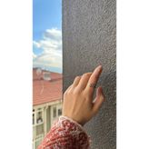 Üç Sıralı Renkli Toplu Kaburga Yüzük