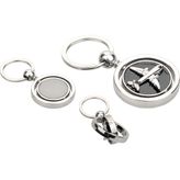 Uçak Figürlü Dönebilen Metal Unisex Anahtarlık