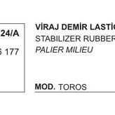 Üçel 10124A Renault R12 Viraj Demir Lastiği