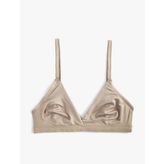 Üçgen Bikini Üstü Parlak İnce Askılı