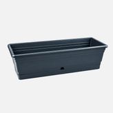 Üçsan Ürgüp Tabaklı Balkon Saksısı Siyah 60 cm