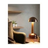 Ucuztekno Dokunmatik Mantar Gece Lambası Bronz 3 Mod Led
