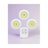 Ucuztekno Kablosuz Led Spot Lamba Seti 3'Lü