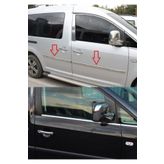 ueskrom Vw Caddy 2004-2010 Model Krom Yan Kapı Çıtası Ve Cam Çıtası Set