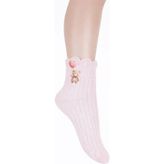 Ugly Duck Kalpli Ayıcık Detaylı Soket Çorap - Pembe - 7 - 8 Yaş - 01P-Pembe