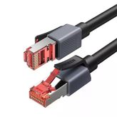 Ugreen 55192 Nw323 Cat8 2000Mhz 40Gbps Yüksek Ağ Hızı Frp Ethernet Kablosu Siyah 10Metre