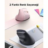 UGREEN 55917 4000 DPI DİKEY ERGONOMIK KABLOSUZ MOUSE-PEMBE